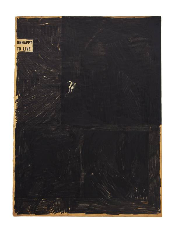 Guy Vording | Black Pages I: unhappy to live, 2017
