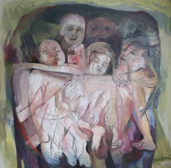 Shaza Omran | zonder titel, olie op canvas