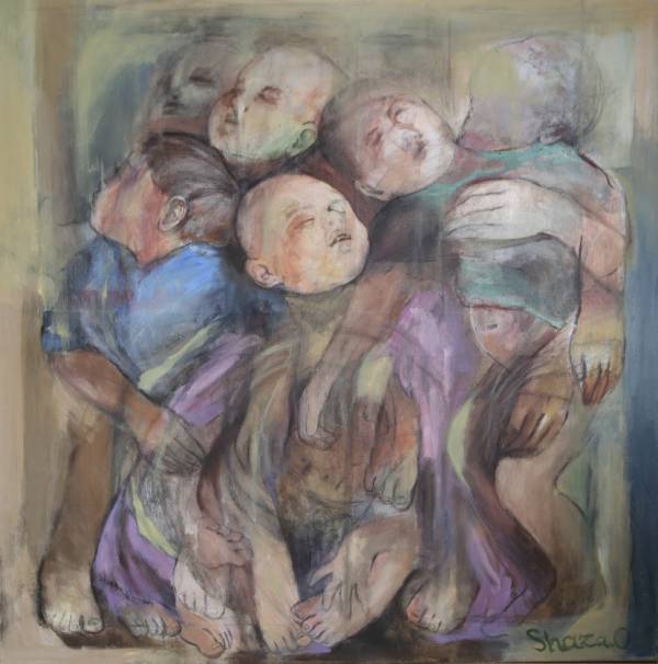 Shaza Omran | zonder titel, olie op canvas