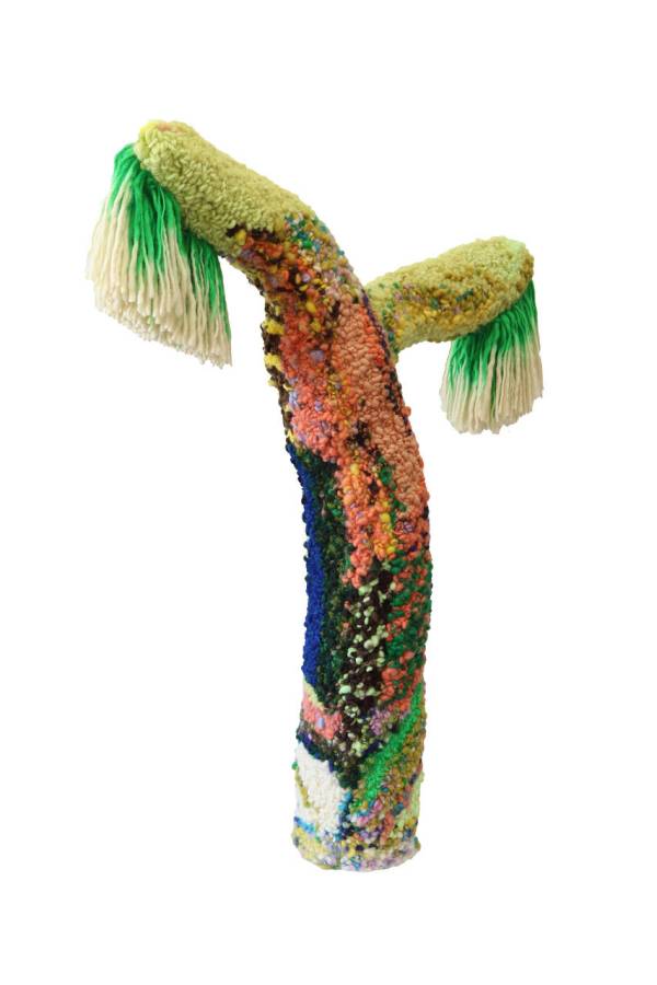 Sanne Bax | Joshua tree nr 20, 2025 80 x 20 x 105 cm wool, mohair, polyamide and cotton