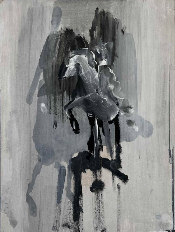 Har van der Put | Ghost from the past #4, 2022-26 40 x 30 cm  acrylic & pigment op panel