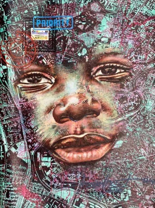 Jean David Nkot | Archéologie des visages 2, 2022