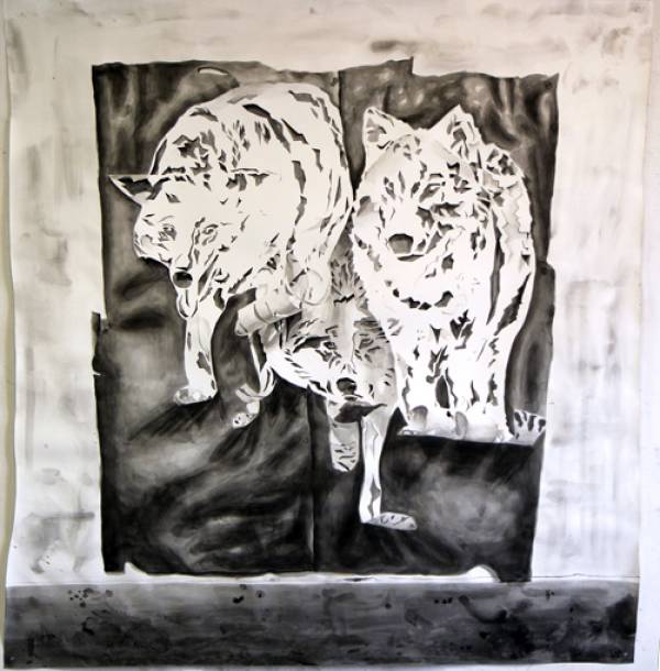 Lenneke van der Goot | Composition with Wolves, 2012