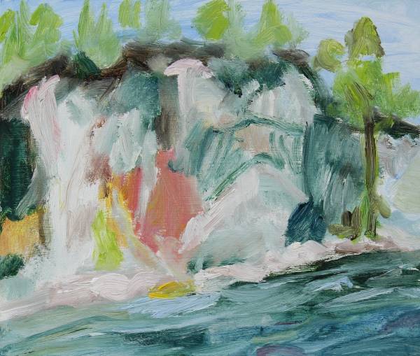 Jessica Skowroneck | river rock, waiting for thhe fish to jump, 2022